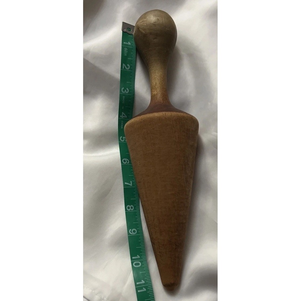 Antique Wooden Masher Kitchen Tool Collectible Primitive Vintage Country 11"